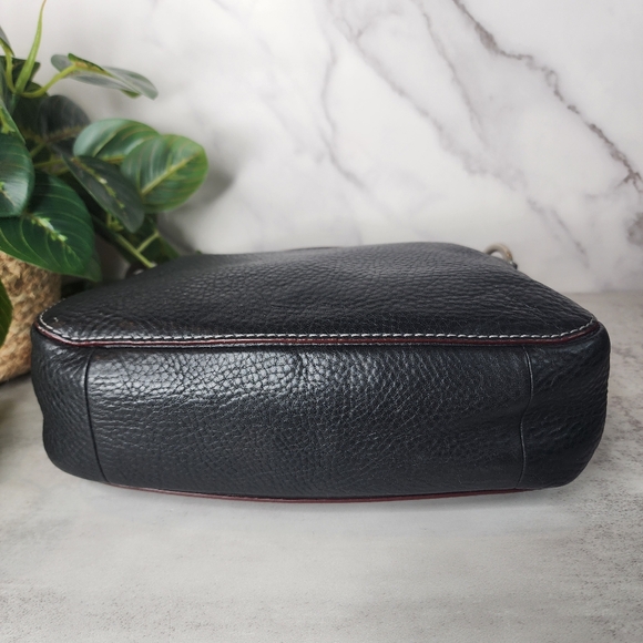 Coach Chelsea Black Pebbled Leather Shoulder Bag D04S-9378 - Picture 9 of 14